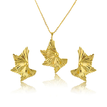 Plated Round Tassel Jewelry Sets for Women – Elegant Necklace & Earrings for Wedding Party Gift Accessories