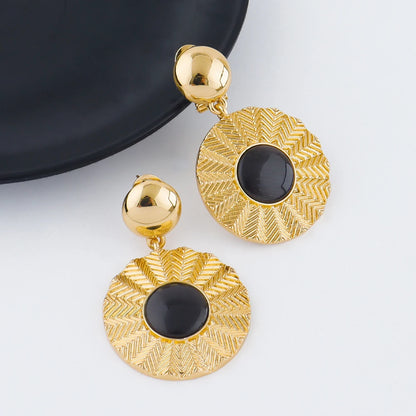 24k gold-plated jewelery sets Simple Round Snake Chain earrings ring necklace bracelet women luxury jewelry Gift set