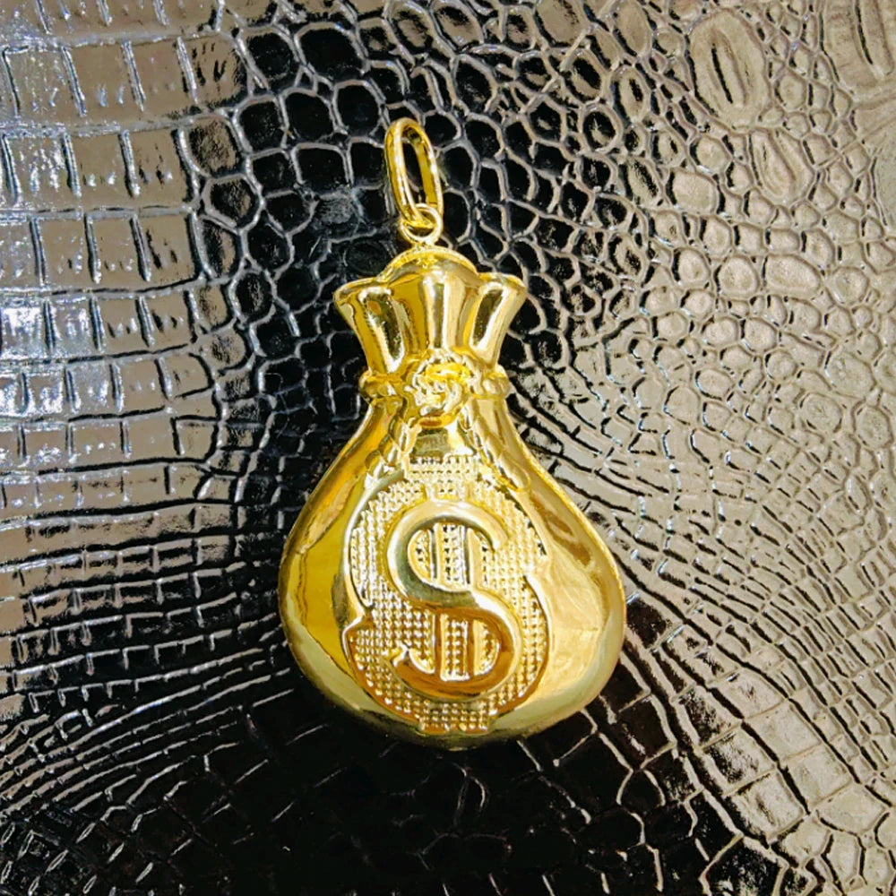 Color Hip Hop Personality Pendant: Crocodile Mermaid Lucky Bag Shape for Women Men, Trend Copper Jewelry Earrings Gift
