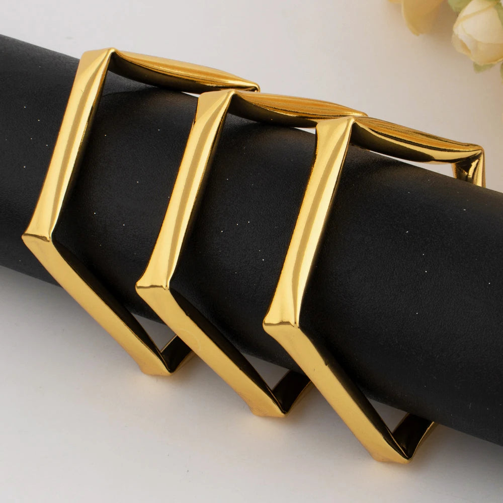 Plated Bracelet Punk Retro Simple Fashion Jewelry Hip-Hop High-End Accessories for Jewelry Gift Earring Set Minimalist Chic