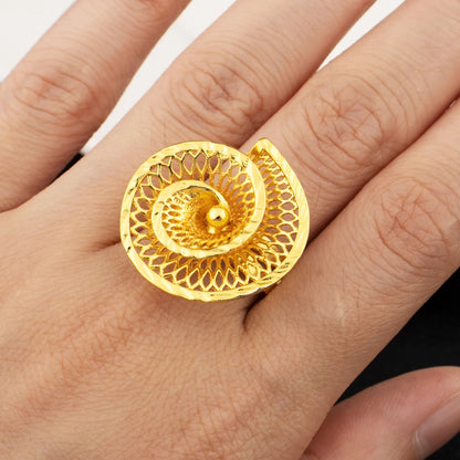 Gold Plated Star Shape Necklace Women's Earrings Ring Set Dubai Wedding Gold Jewelry 2 Piece Set Christmas Party Favor