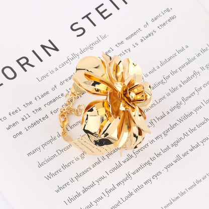 5pcs Luxury Adjustable Set/Extravagant themed Jewelry/ Thick/Creative Exaggerated Metal/Smooth/Thick/Punk Hip-Hop, Suitable for Valentine'S Day/Gift/Giving Her Gift