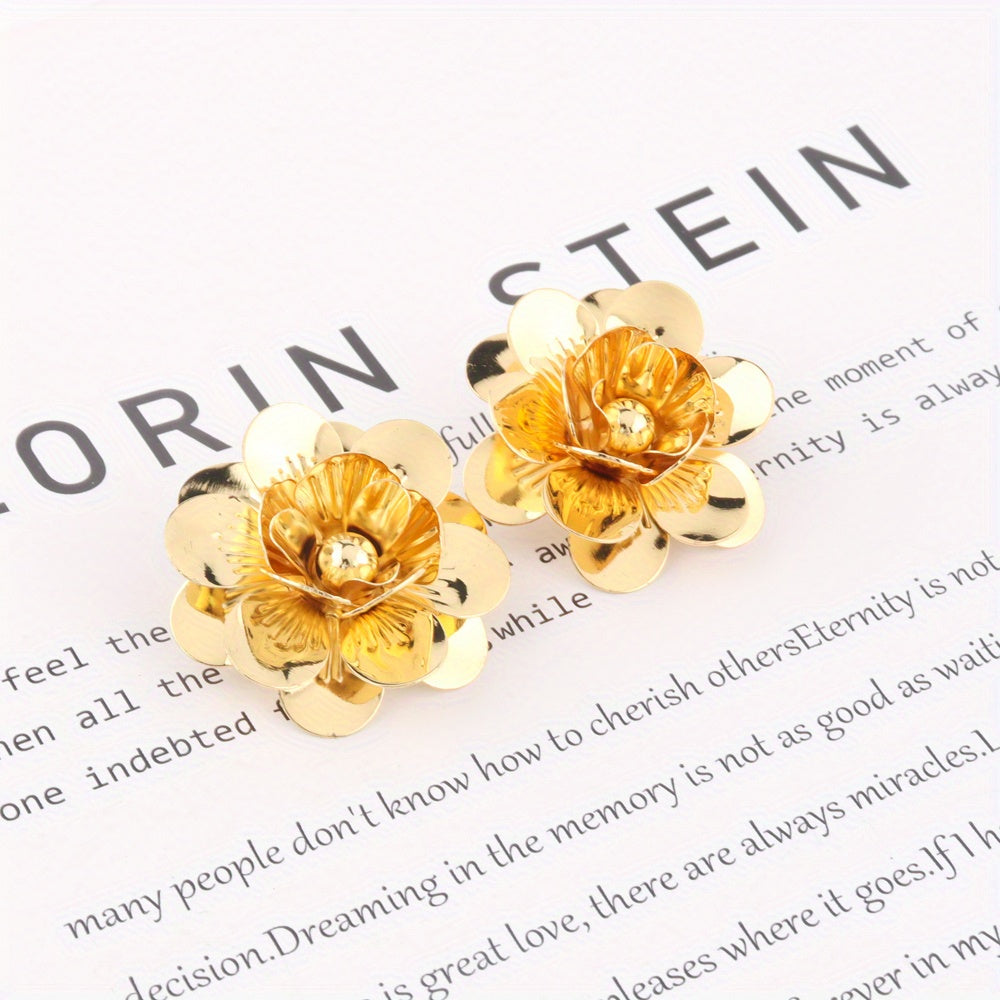 5pcs Luxury Adjustable Set/Extravagant themed Jewelry/ Thick/Creative Exaggerated Metal/Smooth/Thick/Punk Hip-Hop, Suitable for Valentine'S Day/Gift/Giving Her Gift